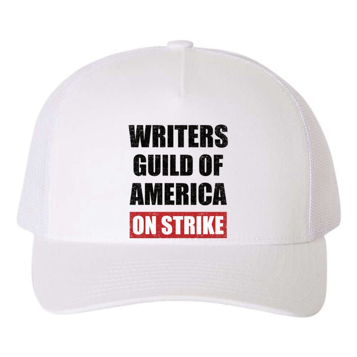 Writers Guild Of America On Strike Yupoong Adult 5-Panel Trucker Hat