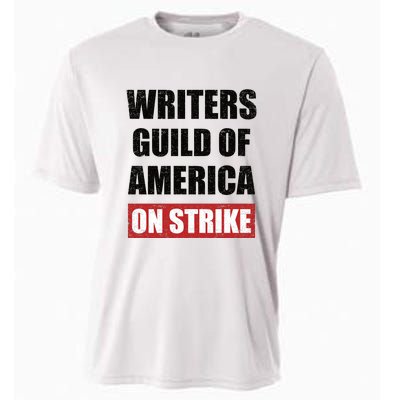 Writers Guild Of America On Strike Cooling Performance Crew T-Shirt