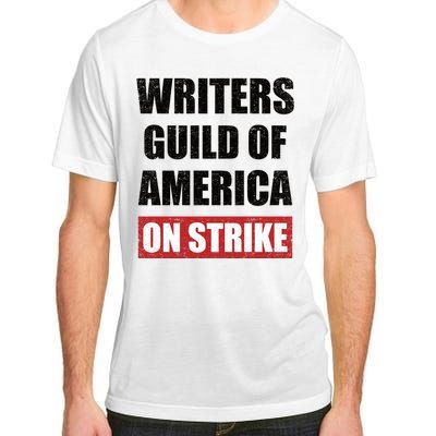 Writers Guild Of America On Strike Adult ChromaSoft Performance T-Shirt