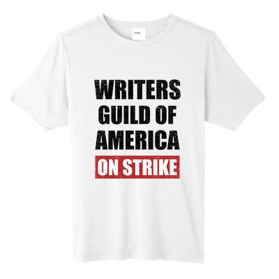 Writers Guild Of America On Strike Tall Fusion ChromaSoft Performance T-Shirt