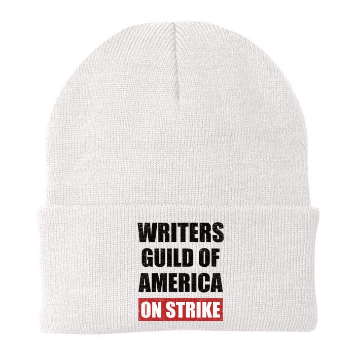 Writers Guild Of America On Strike Knit Cap Winter Beanie