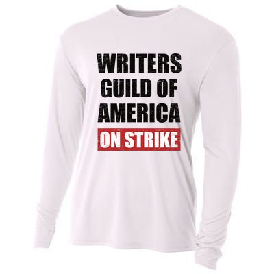 Writers Guild Of America On Strike Cooling Performance Long Sleeve Crew