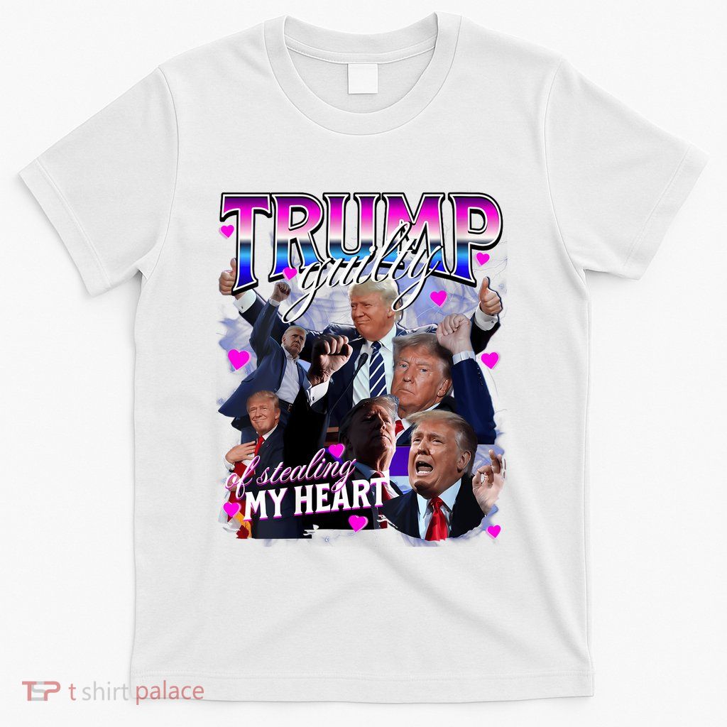 Women Guilty Of Stealing My Heart Trump Trump Girl Valentines Vneck T-Shirt
