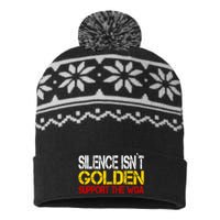 Writers Guild Of America On Strike Writers WGA USA-Made Snowflake Beanie