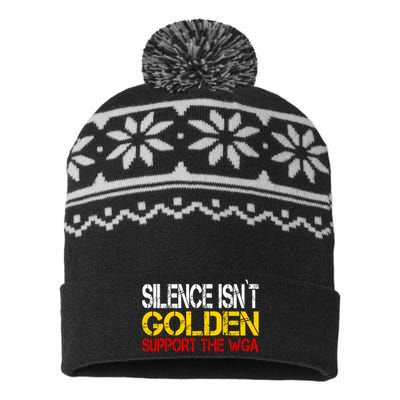 Writers Guild Of America On Strike Writers WGA USA-Made Snowflake Beanie