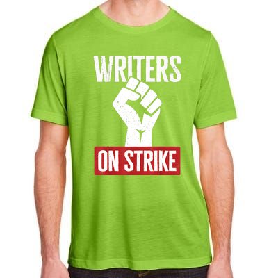 Writers Guild Of America On Strike Anti AI Chatbots WGA Adult ChromaSoft Performance T-Shirt