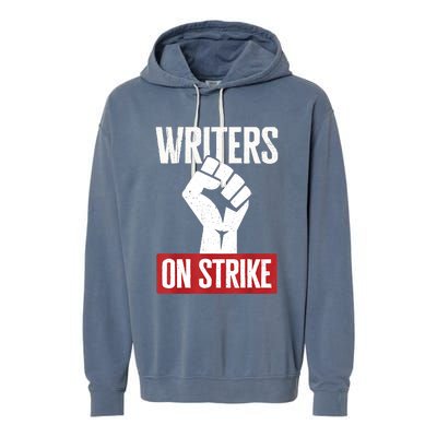 Writers Guild Of America On Strike Anti AI Chatbots WGA Garment-Dyed Fleece Hoodie