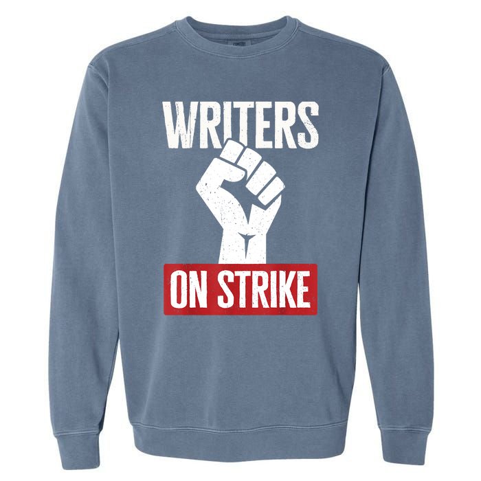 Writers Guild Of America On Strike Anti AI Chatbots WGA Garment-Dyed Sweatshirt