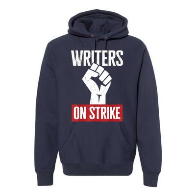 Writers Guild Of America On Strike Anti AI Chatbots WGA Premium Hoodie