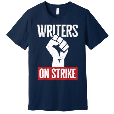 Writers Guild Of America On Strike Anti AI Chatbots WGA Premium T-Shirt