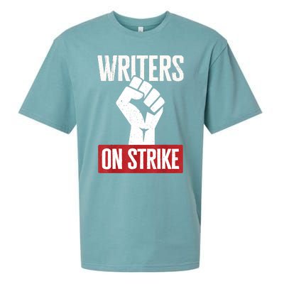 Writers Guild Of America On Strike Anti AI Chatbots WGA Sueded Cloud Jersey T-Shirt