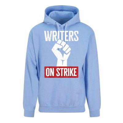 Writers Guild Of America On Strike Anti AI Chatbots WGA Unisex Surf Hoodie