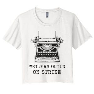 Writers Guild Of America On Strike Women's Crop Top Tee