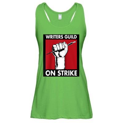 Writers Guild Of America On Strike Ladies Essential Flowy Tank