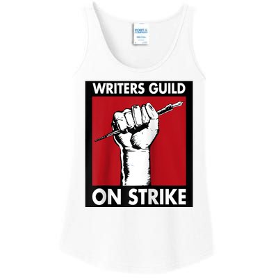 Writers Guild Of America On Strike Ladies Essential Tank