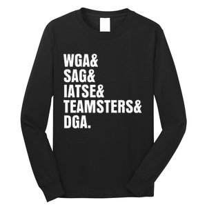 Writers Guild Of America On Strike Long Sleeve Shirt