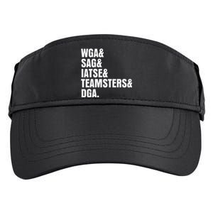 Writers Guild Of America On Strike Adult Drive Performance Visor