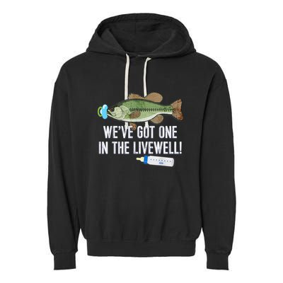 WeVe Got One In The Livewell! Parents Pregnancy Garment-Dyed Fleece Hoodie