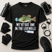 WeVe Got One In The Livewell! Parents Pregnancy Cooling Performance Crew T-Shirt