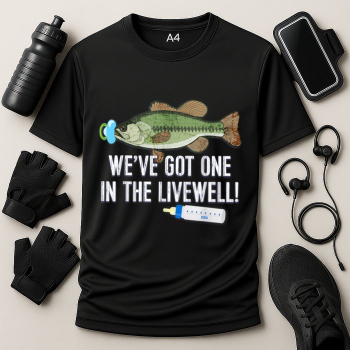 WeVe Got One In The Livewell! Parents Pregnancy Cooling Performance Crew T-Shirt
