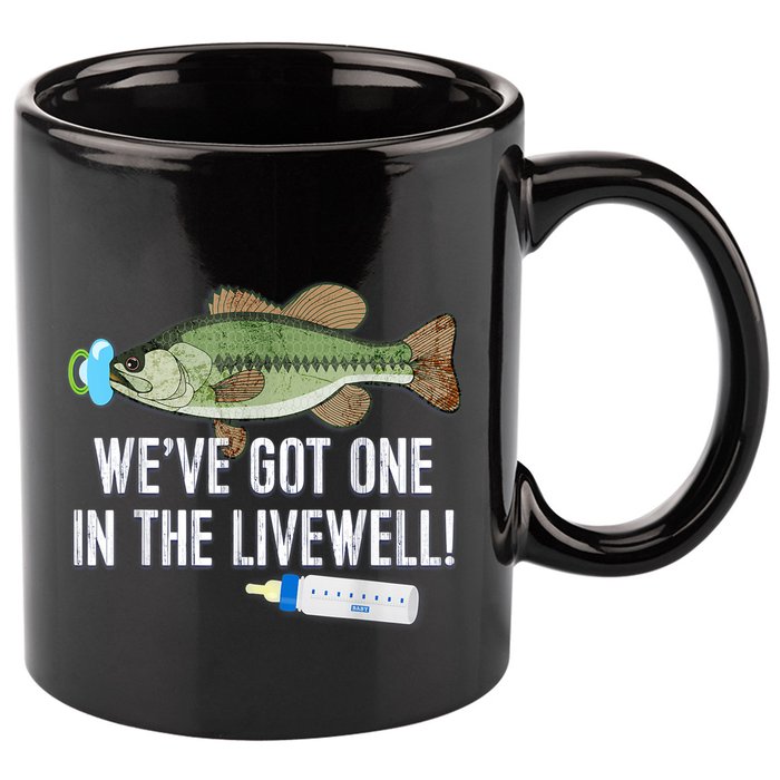 WeVe Got One In The Livewell! Parents Pregnancy 11oz C Handle Ceramic Mug