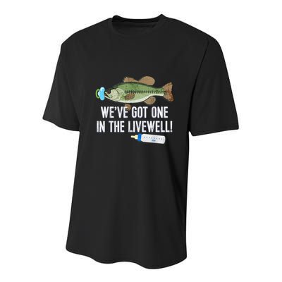WeVe Got One In The Livewell! Parents Pregnancy Youth Performance Sprint T-Shirt