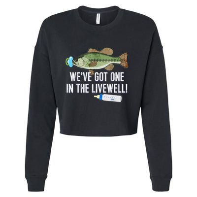 WeVe Got One In The Livewell! Parents Pregnancy Cropped Pullover Crew