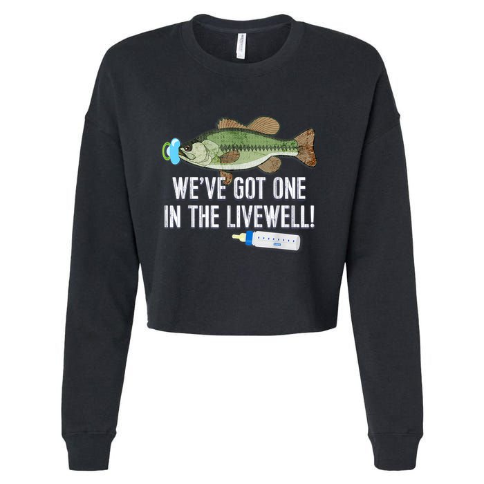 WeVe Got One In The Livewell! Parents Pregnancy Cropped Pullover Crew