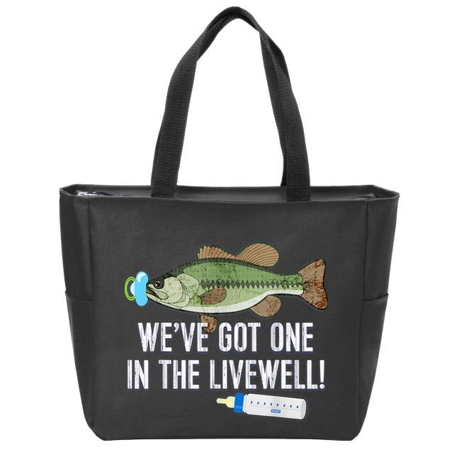 WeVe Got One In The Livewell! Parents Pregnancy Zip Tote Bag