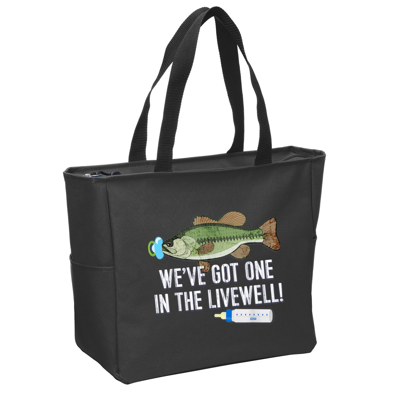 WeVe Got One In The Livewell! Parents Pregnancy Zip Tote Bag