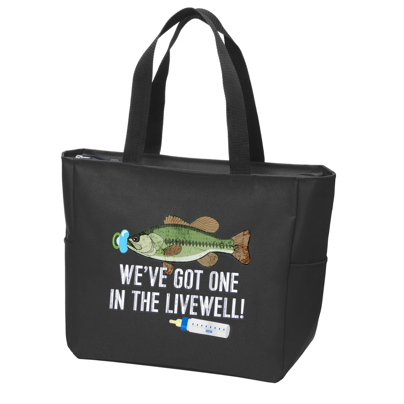 WeVe Got One In The Livewell! Parents Pregnancy Zip Tote Bag