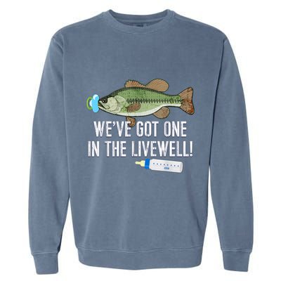 WeVe Got One In The Livewell! Parents Pregnancy Garment-Dyed Sweatshirt
