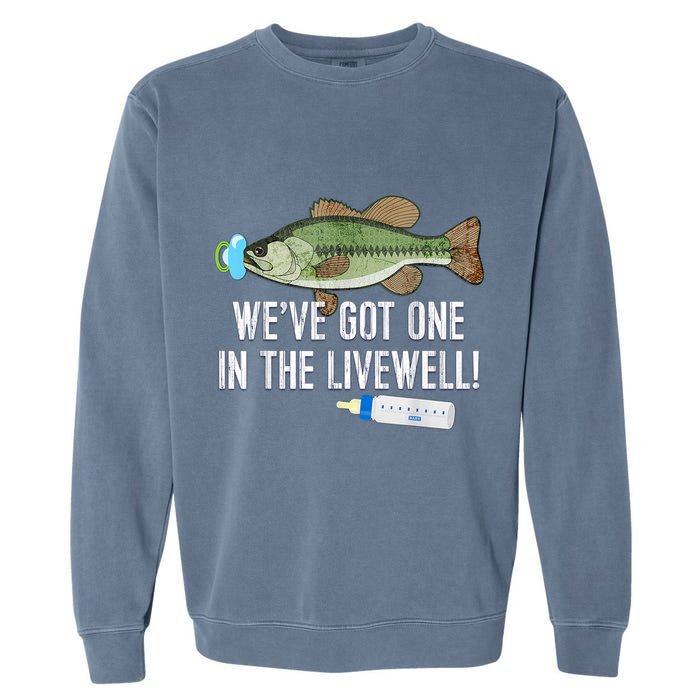 WeVe Got One In The Livewell! Parents Pregnancy Garment-Dyed Sweatshirt