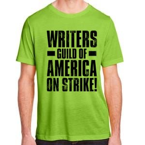 Writers Guild Of America On Strike Adult ChromaSoft Performance T-Shirt