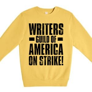 Writers Guild Of America On Strike Premium Crewneck Sweatshirt