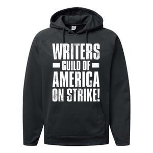 Writers Guild Of America On Strike Performance Fleece Hoodie