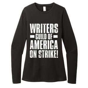 Writers Guild Of America On Strike Womens CVC Long Sleeve Shirt