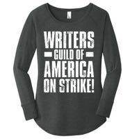 Writers Guild Of America On Strike Women's Perfect Tri Tunic Long Sleeve Shirt