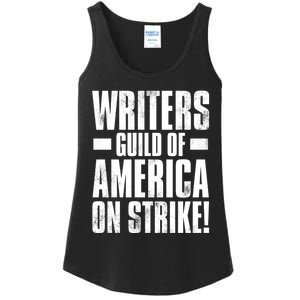 Writers Guild Of America On Strike Ladies Essential Tank