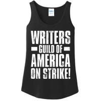 Writers Guild Of America On Strike Ladies Essential Tank