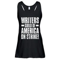 Writers Guild Of America On Strike Ladies Essential Flowy Tank