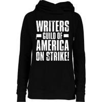 Writers Guild Of America On Strike Womens Funnel Neck Pullover Hood