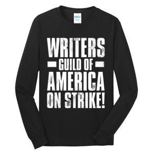 Writers Guild Of America On Strike Tall Long Sleeve T-Shirt