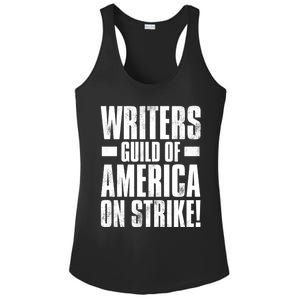 Writers Guild Of America On Strike Ladies PosiCharge Competitor Racerback Tank