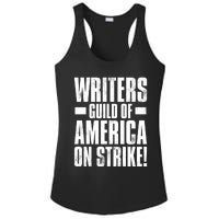 Writers Guild Of America On Strike Ladies PosiCharge Competitor Racerback Tank