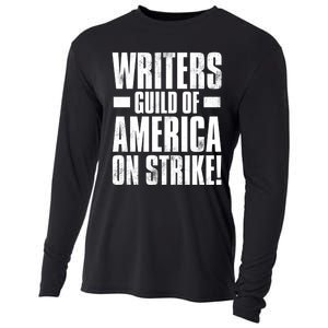 Writers Guild Of America On Strike Cooling Performance Long Sleeve Crew