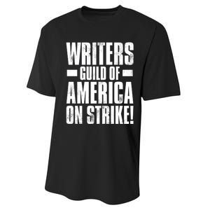 Writers Guild Of America On Strike Performance Sprint T-Shirt