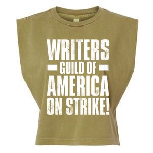 Writers Guild Of America On Strike Garment-Dyed Women's Muscle Tee