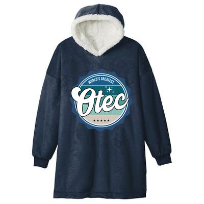 Worlds Greatest Otec Slovak Dad Gift Hooded Wearable Blanket