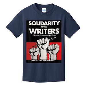 Writers Guild Of America On Strike Anti AI Chatbots WGA Kids T-Shirt